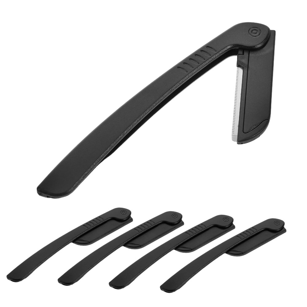 SOIMISS Foldable Stainless Steel Eyebrow Razor with Safety Guard