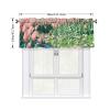 Helhappy Short Window Curtain Valance, Pink Tulips and Daisies Cartoon Style, 3-Inch Rod Pocket, 54 x 18 Inches, 1 Curtain view 4