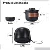 yeeplant Portable Mini Ceramic Tea Set with Filter, Cups, Travel Case and Cloth view 4