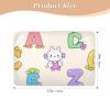 Kids' Cartoon Animal Alphabet Waterproof Washable Potty Training Pad, 132.1 cm L x 86.4 view 2