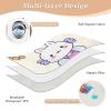 Kids' Cartoon Animal Alphabet Waterproof Washable Potty Training Pad, 132.1 cm L x 86.4 view 3