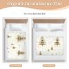 Cartoon Fantasy Gold Christmas Tree Reusable Waterproof Bed Pad, 132.1 x 86.4 cm view 4