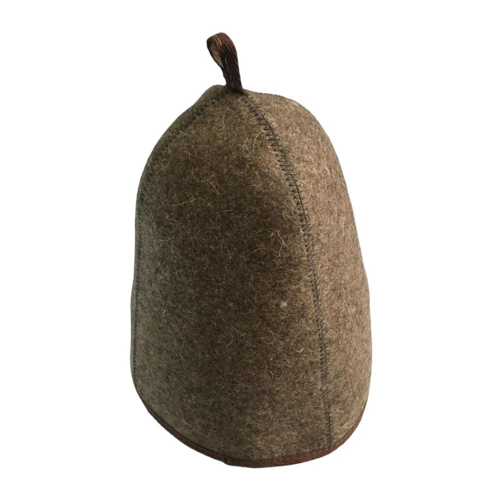 BOJHGO Sauna Hats, 2-Pack, 3 mm Thick, Brown