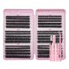 Individual & Cluster Lashes Set, 80D/100D/120D, Wispy, D-Curl, 8–16 mm, with Lash Glue view 1