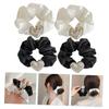 VALICLUD 4-Pack Hair Ties with Heart Design for Women, Elastic Fabric view 2