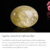 NIBHZ Natural Brazilian Citrine Raw Stone, Yellow, 40 mm view 2