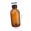 Hemobllo 120 mL Round Brown Glass Bottles, 4-Pack, Refillable view 2