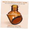 Hemobllo 120 mL Round Brown Glass Bottles, 4-Pack, Refillable view 3