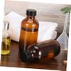Hemobllo 120 mL Round Brown Glass Bottles, 4-Pack, Refillable view 4