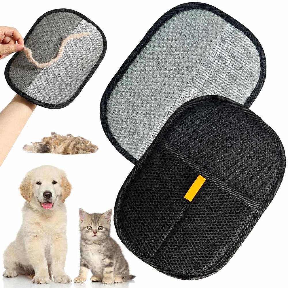 Pet Hair Remover Glove, 2-Pack