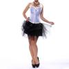 Generic Sexy Women's Lingerie Shapewear Bodysuit, Full-Body Corset with Garters (Blue, XXXXXXXL) view 2