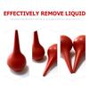 Ear Syringe, 6-Pack, Red Rubber Nasal Bulbs for Babies view 3