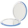 VALICLUD 2-Pack Foldable Compact Makeup Mirrors with 5X Magnification, Blue Resin view 2