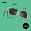 OPULIZE ERA Reading Sunglasses for Women and Men, Black/Brown Lenses, 2-Pack, +1.00 view 4