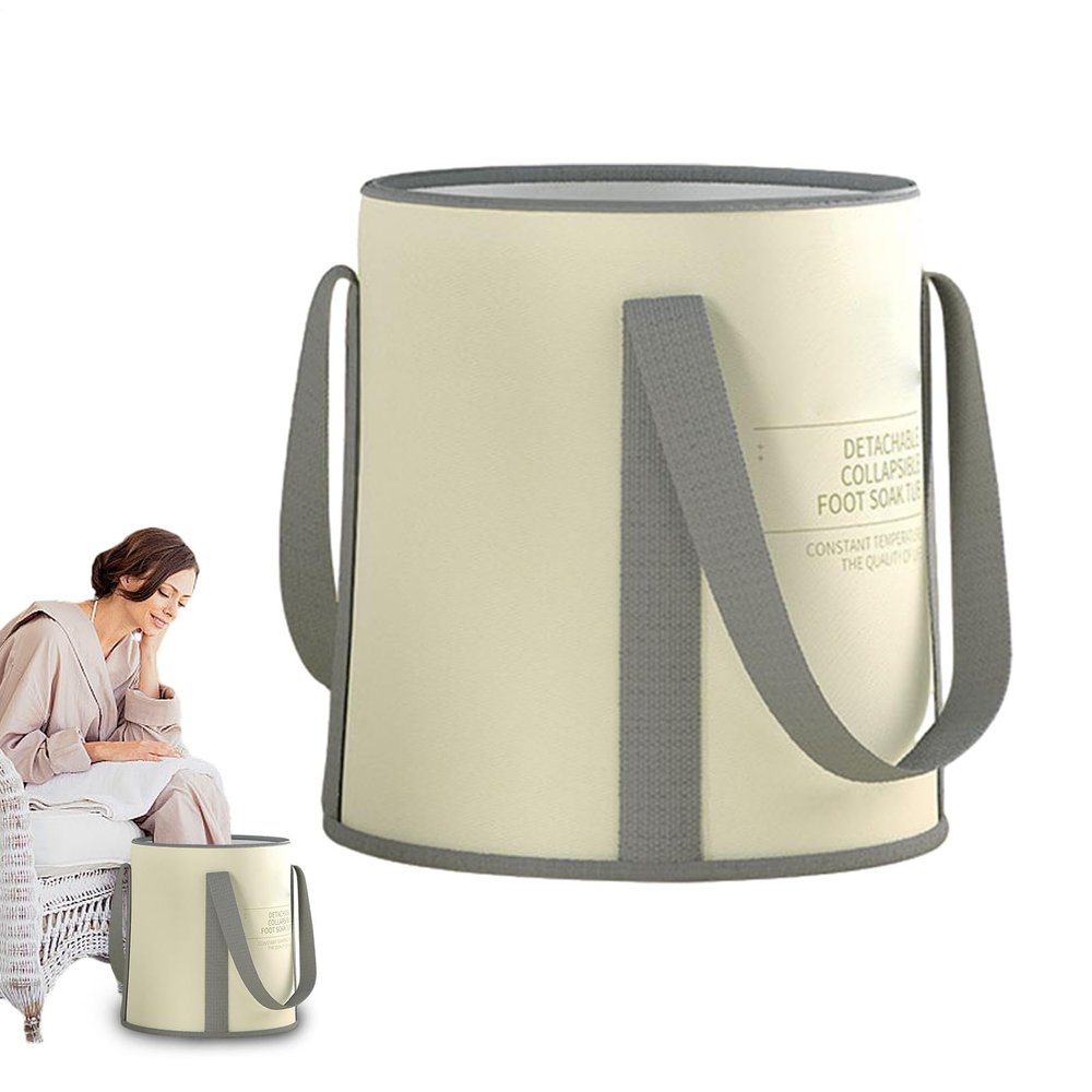 Foot Bath Bucket - Foldable Foot Bath Tub with Handles | Portable