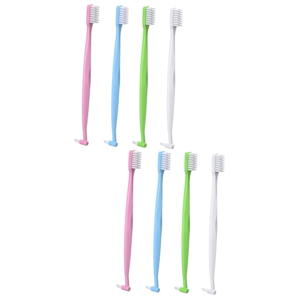 BESTYASH 2 Sets Double-Headed Interdental Brushes, 4 Pieces × 2