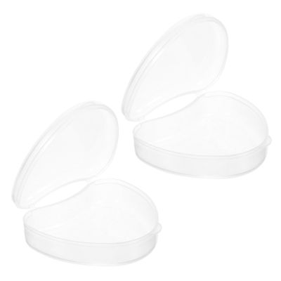 WRITWAA 2-Pack Plastic Denture Cases, Portable Travel Storage Containers