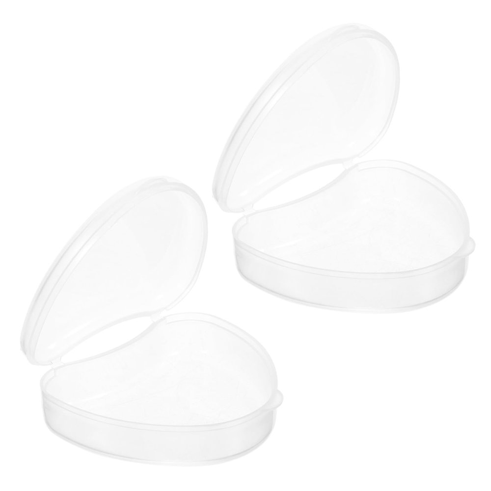 WRITWAA 2-Pack Plastic Denture Cases, Portable Travel Storage Containers