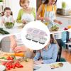 Children's Snack Container with Dividers, Stackable Metal Food Box view 4