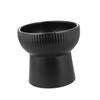 Pet Food Bowl with High Feet, Ceramic, Black view 1