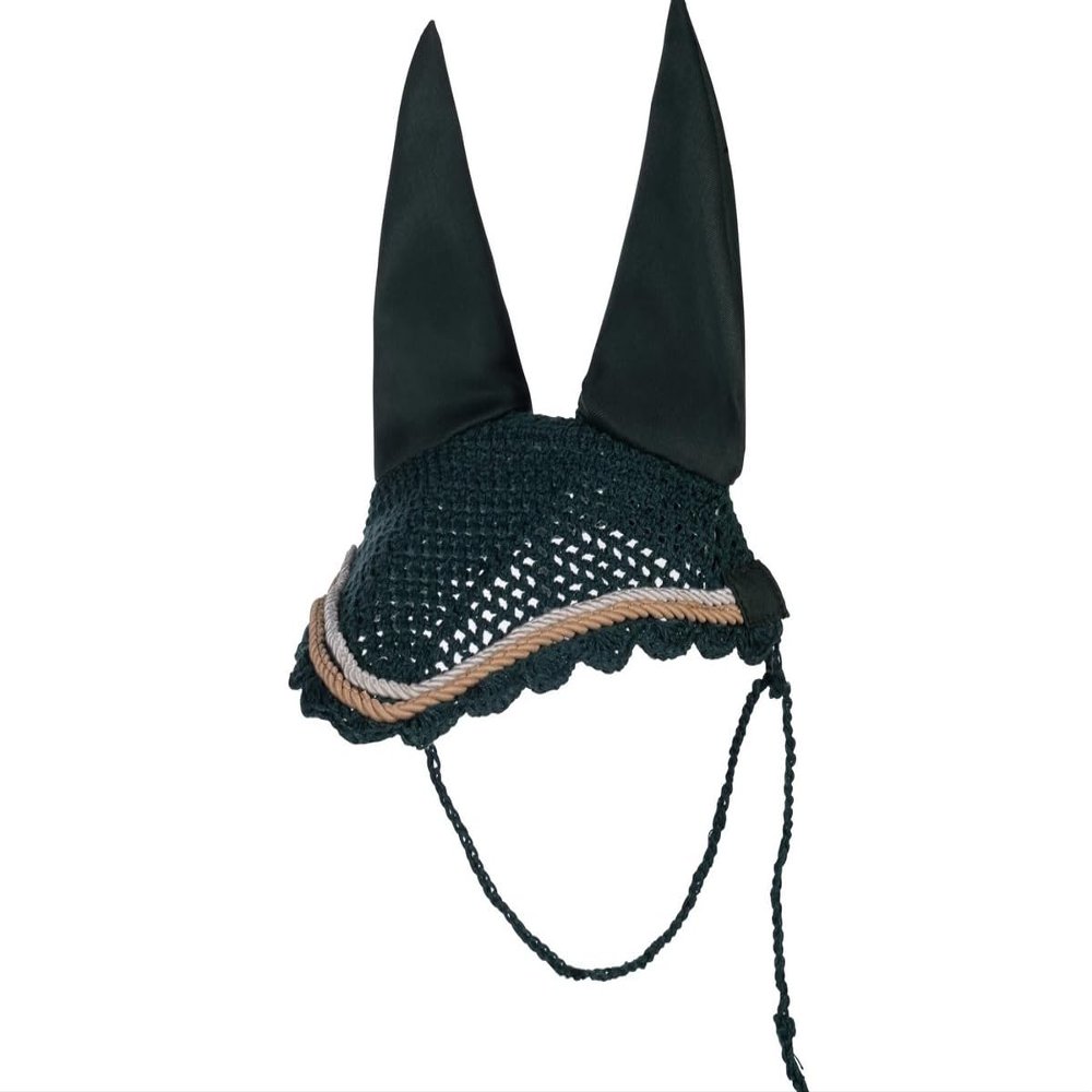 HKM Copenhagen Fly Hood, Black, Thoroughbred