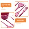 DEARMAMY 5-Piece ABS Hair Dye Bowl Set with Hair Dye Comb and Mixing Stirrer view 4