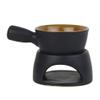 Swadeshi Desire Ceramic Fondue Burner, Aroma Burner, Oil Diffuser, Home, Bedroom, Decoration, Christmas, Housewarming Gift, Black view 4