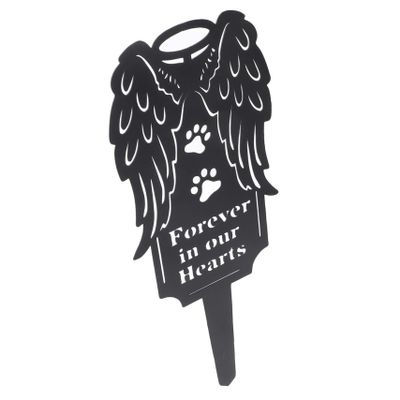 Toyvian Weatherproof Metal Pet Memorial Stake