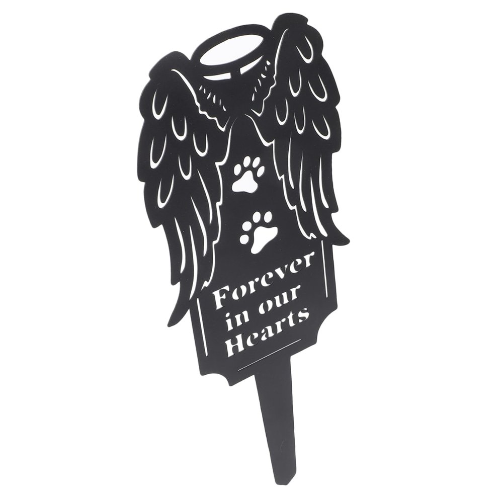 Toyvian Weatherproof Metal Pet Memorial Stake