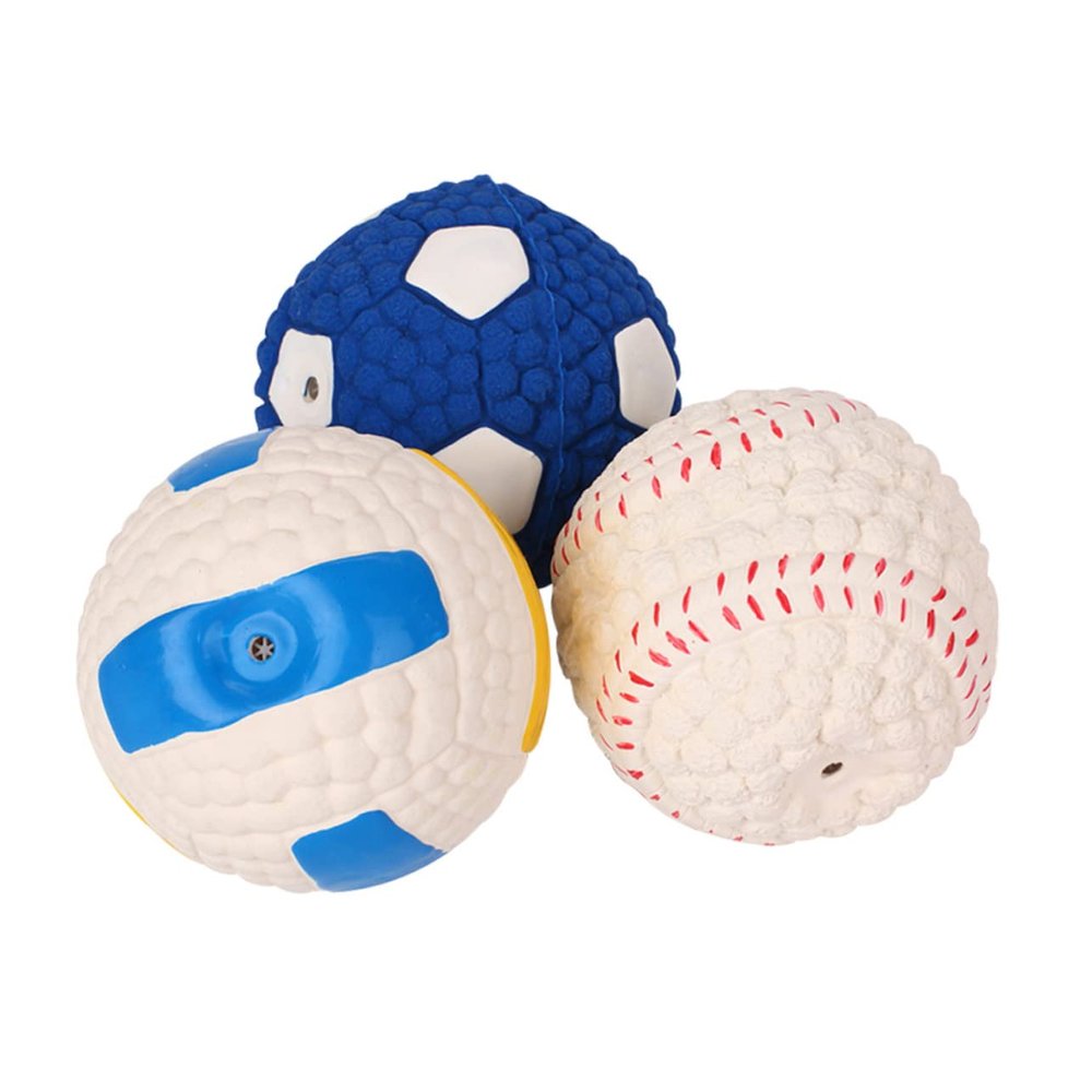 TOYANDONA 3-Piece Interactive Dental Cleaning Balls for Dogs