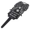 ERINGOGO Elegant Black Metal Dog Memorial Marker view 1