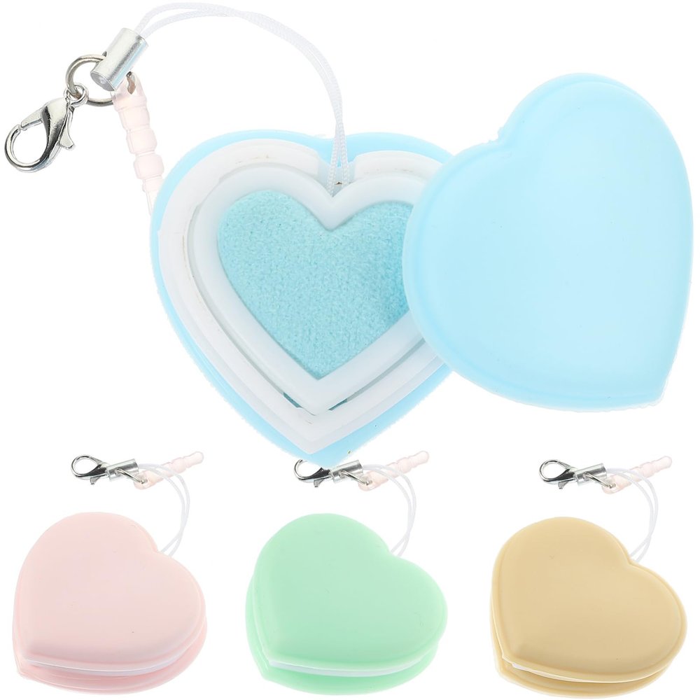 Heart-Shaped Lens Cleaning Wipes, 4 Pieces, Silicone/PP for Glasses