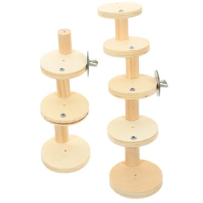HEMOTON Natural Wood Ladder for Hamsters and Small Pets