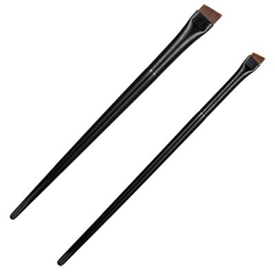 HAMPPLIES 3-Piece Makeup Brush Set, Ultra-Thin Angled Eyeliner and Eyebrow Brushes for Precise Eye Makeup, Portable