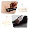 HAMPPLIES 3-Piece Makeup Brush Set, Ultra-Thin Angled Eyeliner and Eyebrow Brushes for Precise Eye Makeup, Portable view 2
