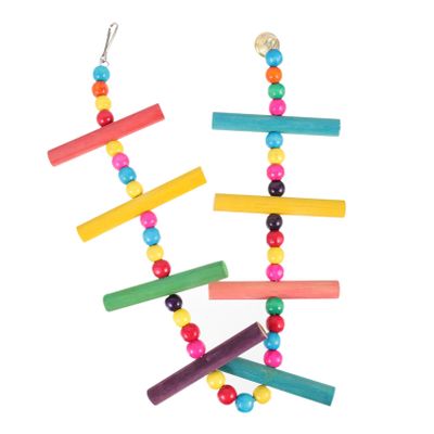 TOYANDONA Wooden Bird Cage Ladder