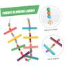 TOYANDONA Wooden Bird Cage Ladder view 2