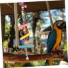 TOYANDONA Wooden Bird Cage Ladder view 3