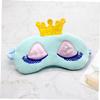 Plush Cartoon Eye Masks, 2-Piece Set, Crown Pattern view 4