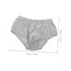 ERINGOGO Men's Seamless Briefs with Snap Fasteners and Front Opening for Care view 3