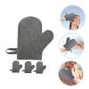 TOYANDONA Fashionable Felt Sauna Gloves, 4-Pack, Heat-Resistant view 3