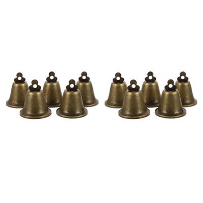 BESTonZON 10 Pack Retro Cow Bells 52mm in Green Bronze