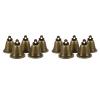 BESTonZON 10 Pack Retro Cow Bells 52mm in Green Bronze view 1