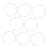 ERINGOGO 8-Piece Hamster Tunnel Connectors, White view 1