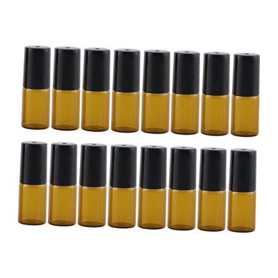 EPIGEIST Refillable Glass Roller Bottles, 3 mL, 20-Pack, with ABS and Stainless Steel