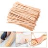 SOIMISS 100-Piece Wooden Spatulas for Body Hair Removal, Khaki view 3