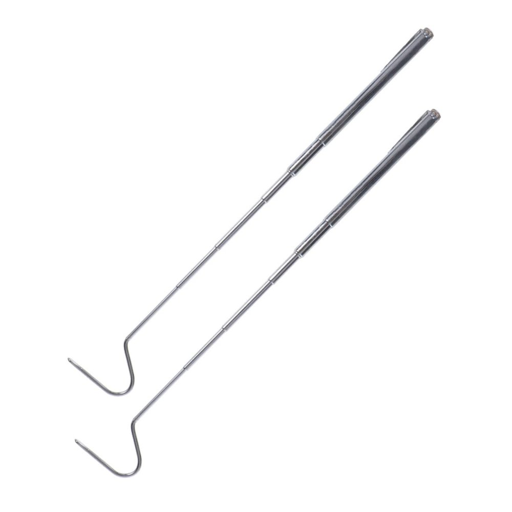 Milisten Stainless Steel Reptile Catching Hooks, Telescopic, 71 cm, 2-Pack