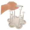 Milisten PP Space-Saving Beige Baby Bottle Drying Rack view 3