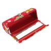 Japanese Lipstick Case for Pocket with Mirror, Red, Elegant view 1