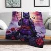 LTTTT Soft Flannel Fleece Throw Blanket for Cats, Bedding, Sofa and Bedroom, 130 x 150 cm view 2